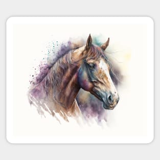 Horse Watercolour Painting Sticker